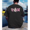 Pink Ghost Teach Halloween Teacher In Spooky Season Men's Back Print T-Shirt, funny gift Pink Ghost Teach Halloween Teacher In Spooky Season Men's Back Print T-Shirt, funny gift