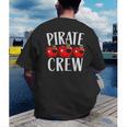 Pirate Crew Pirate Teacher Team Squad Talk Like A Pirate Day For Men Women Kids Men's Back Print T-Shirt, funny gift