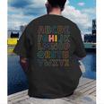 Pre K Kindergarten Hi Alphabet Back To School Teachers Men Women Girls Kids Men's Back Print T-Shirt, funny gift