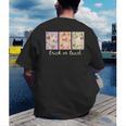 Preppy Goose Teacher Trick Or Teach Halloween Teacher Goose Men's Back Print T-Shirt, funny gift Preppy Goose Teacher Trick Or Teach Halloween Teacher Goose Men's Back Print T-Shirt, funny gift