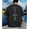Present Active Conjugation Latin Teacher Latin Language Men's Back Print T-Shirt, funny gift Present Active Conjugation Latin Teacher Latin Language Men's Back Print T-Shirt, funny gift