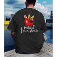 Pretend I'm A Pirate Teacher Apple Talk Like A Pirate Day Men Women Kids Men's Back Print T-Shirt, funny gift Pretend I'm A Pirate Teacher Apple Talk Like A Pirate Day Men Women Kids Men's Back Print T-Shirt, funny gift
