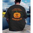Pumpkin Pie Pi Math Teacher Shirt Halloween Men Adult Men's Back Print T-Shirt, funny gift