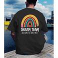 Rainbow Pencil Dream Exceptional Education Team SPED Teacher Men's Back Print T-Shirt, funny gift
