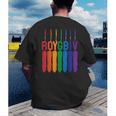 Rainbow Roygbiv Kids Artist Costume Art Teacher Men's Back Print T-Shirt, funny gift