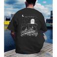 Read In Peace Skeleton Halloween Book Reading Spooky Teacher Men's Back Print T-Shirt, funny gift