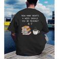 Reading 67 Six Seven Meme English Teacher Book Lover Men's Back Print T-Shirt, funny gift