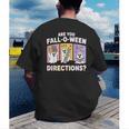 Retro Are You Fall O Ween Directions Teacher Halloween Ghost Men's Back Print T-Shirt, funny gift Retro Are You Fall O Ween Directions Teacher Halloween Ghost Men's Back Print T-Shirt, funny gift