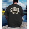Retro Wildflower School Psych Teacher School Psychologist Men's Back Print T-Shirt, funny gift Retro Wildflower School Psych Teacher School Psychologist Men's Back Print T-Shirt, funny gift