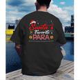 Santa's Favorite Para Christmas Paraprofessional Teacher Men's Back Print T-Shirt, funny gift Santa's Favorite Para Christmas Paraprofessional Teacher Men's Back Print T-Shirt, funny gift
