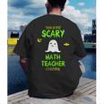 Scary Math Teacher Costume Halloween Lazy Easy Christmas Men's Back Print T-Shirt, funny gift Scary Math Teacher Costume Halloween Lazy Easy Christmas Men's Back Print T-Shirt, funny gift