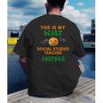 My Scary Social Studies Teacher Costume Halloween Men Women Men's Back Print T-Shirt, funny gift My Scary Social Studies Teacher Costume Halloween Men Women Men's Back Print T-Shirt, funny gift