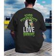 School Psychologists Love Brains Halloween Teacher Counselor Men's Back Print T-Shirt, funny gift School Psychologists Love Brains Halloween Teacher Counselor Men's Back Print T-Shirt, funny gift