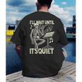 Skeleton Music Teacher I'Ll Wait Until It's Quiet Men's Back Print T-Shirt, funny gift Skeleton Music Teacher I'Ll Wait Until It's Quiet Men's Back Print T-Shirt, funny gift