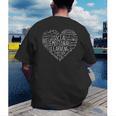 Social Emotional Learning Heart Counselor Teacher SEL Kind Men's Back Print T-Shirt, funny gift