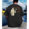 Square Root 67 Ghost Math Teacher 4489 Meme Halloween Men's Back Print T-Shirt, funny gift