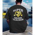 Super 2nd Grade Teacher Hero Men's Back Print T-Shirt, funny gift Super 2nd Grade Teacher Hero Men's Back Print T-Shirt, funny gift