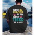 Super Hero Teacher Superheroes Men's Back Print T-Shirt, funny gift