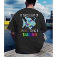 It Takes A Lot Of Sparkle To Be A Teacher Rainbow Fish For Men Women Men's Back Print T-Shirt, funny gift It Takes A Lot Of Sparkle To Be A Teacher Rainbow Fish For Men Women Men's Back Print T-Shirt, funny gift