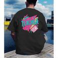 Teacher 90s Retro Colorful Teacher Of The 90s Back To School Men's Back Print T-Shirt, funny gift Teacher 90s Retro Colorful Teacher Of The 90s Back To School Men's Back Print T-Shirt, funny gift