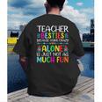 Teacher Besties Because Going Crazy Alone Is Not Fun Men's Back Print T-Shirt, funny gift Teacher Besties Because Going Crazy Alone Is Not Fun Men's Back Print T-Shirt, funny gift