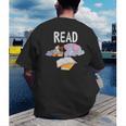 Teacher Library Read Book Club Piggie Elephant Pigeons Men Women Kids Men's Back Print T-Shirt, funny gift