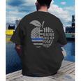 This Teacher Loves Her Police Officer Wife Saying Men's Back Print T-Shirt, funny gift This Teacher Loves Her Police Officer Wife Saying Men's Back Print T-Shirt, funny gift