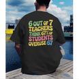 Teacher Overuse 67 Teacher Men's Back Print T-Shirt, funny gift