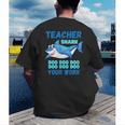 Teacher Shark Do Your Work Men's Back Print T-Shirt, funny gift