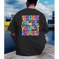Teacher Of The Visually Impaired Blindness Awareness Men's Back Print T-Shirt, funny gift Teacher Of The Visually Impaired Blindness Awareness Men's Back Print T-Shirt, funny gift