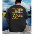 Teacher Of The Year Men Women Teachers Men's Back Print T-Shirt, funny gift