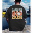 Teachers Aide Boo Crew Ghost Groovy Halloween For Women Men's Back Print T-Shirt, funny gift Teachers Aide Boo Crew Ghost Groovy Halloween For Women Men's Back Print T-Shirt, funny gift