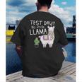 Teachers Testing Day Test Day No Prob Llama Teacher Men's Back Print T-Shirt, funny gift Teachers Testing Day Test Day No Prob Llama Teacher Men's Back Print T-Shirt, funny gift
