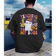 Teaching My Boos Ghost Teacher Cute Pencil Halloween Teacher Men's Back Print T-Shirt, funny gift Teaching My Boos Ghost Teacher Cute Pencil Halloween Teacher Men's Back Print T-Shirt, funny gift