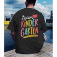 Team Kindergarten Teacher Student Back To School Men's Back Print T-Shirt, funny gift