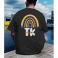 Team TK Transitional Kindergaten TK Crew Squad Teacher Kids Men's Back Print T-Shirt, funny gift