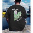 Tell Me About It Speech Pathology Aac Sped Teacher Men's Back Print T-Shirt, funny gift