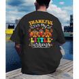 Thankful For My Little Turkeys Teacher Thanksgiving Teachers Men's Back Print T-Shirt, funny gift Thankful For My Little Turkeys Teacher Thanksgiving Teachers Men's Back Print T-Shirt, funny gift