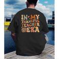 In My Thankful Teacher Era Cute Groovy Thanksgiving Teacher Men's Back Print T-Shirt, funny gift In My Thankful Teacher Era Cute Groovy Thanksgiving Teacher Men's Back Print T-Shirt, funny gift
