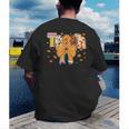 Thanksgiving Teacher Pencil Bow One Thankful Teacher Fall Men's Back Print T-Shirt, funny gift Thanksgiving Teacher Pencil Bow One Thankful Teacher Fall Men's Back Print T-Shirt, funny gift