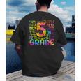 Tie Dye 5th Grade Typography Team Fifth Grade Teacher For Men Women Girls Kids Men's Back Print T-Shirt, funny gift
