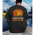 History Teacher Brings Past Back To Life Halloween Zombie Men's Back Print T-Shirt, funny gift History Teacher Brings Past Back To Life Halloween Zombie Men's Back Print T-Shirt, funny gift