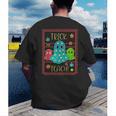 Trick Or Teach Neon Ghost Flower Teacher Spooky Halloween Men's Back Print T-Shirt, funny gift