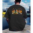 Turkey Reading Books Fall Thanksgiving Teacher Student Men's Back Print T-Shirt, funny gift Turkey Reading Books Fall Thanksgiving Teacher Student Men's Back Print T-Shirt, funny gift