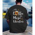 I Turn Coffee Into Music Education Music Teacher Men's Back Print T-Shirt, funny gift I Turn Coffee Into Music Education Music Teacher Men's Back Print T-Shirt, funny gift