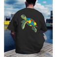 Turtle Puzzle Pieces For Autism Awareness Kids Women Teacher Men's Back Print T-Shirt, funny gift Turtle Puzzle Pieces For Autism Awareness Kids Women Teacher Men's Back Print T-Shirt, funny gift
