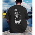 Un Deux Trois Cat Shirt French Teacher Men's Back Print T-Shirt, funny gift Un Deux Trois Cat Shirt French Teacher Men's Back Print T-Shirt, funny gift