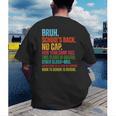 Vintage Bruh We Back No Cap Bruh We'Re Back Student Teacher Men's Back Print T-Shirt, funny gift