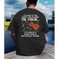 Violin Player Costume For Men Women Violin Teacher Violinist Men's Back Print T-Shirt, funny gift