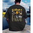 Welcome To The Hive Bee Teacher Back To School Men's Back Print T-Shirt, funny gift Welcome To The Hive Bee Teacher Back To School Men's Back Print T-Shirt, funny gift